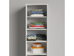 SMARTBett Schrank Kleiderschrank 50cm Weiß