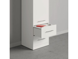 SMARTBett Schrank Kleiderschrank 50cm Weiß