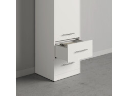 SMARTBett Schrank Kleiderschrank 50cm Weiß