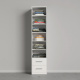 SMARTBett Schrank Kleiderschrank 50cm Weiß