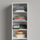 SMARTBett Schrank Kleiderschrank 50cm Weiß