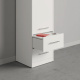 SMARTBett Schrank Kleiderschrank 50cm Weiß