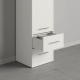 SMARTBett Schrank Kleiderschrank 50cm Weiß
