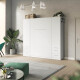SMARTBett Schrank Kleiderschrank 50cm Weiß