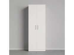 SMARTBett Schrank Kleiderschrank Aktenschrank 80cm 2-türig Weiß