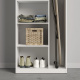 SMARTBett Schrank Kleiderschrank Aktenschrank 80cm 2-türig Weiß