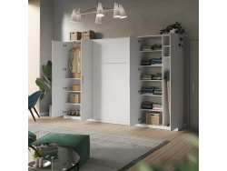 SMARTBETT cabinet wardrobe 100cm 2-door White