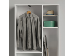 SMARTBETT cabinet wardrobe 100cm 2-door White