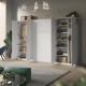 SMARTBETT cabinet wardrobe 100cm 2-door White