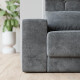 SMARTBett Murphy bed set with M1 Pearl Grey 160x200 + 2 standing shelves incl. LED with SOFA