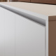 SMARTBett Schrankbett 160x200 Horizontal M2 Tiefe 55cm Weiss ohne Polsterrahmen
