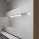 SMARTBett Wall Bed 160x200 Horizontal M2 Depth 55cm White without upholstered frame incl. Lighting