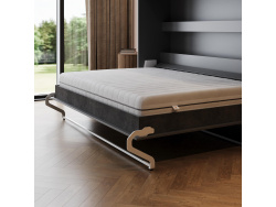 SMARTBett Wall Bed 160x200 Horizontal M2 Depth 55cm Anthracite
