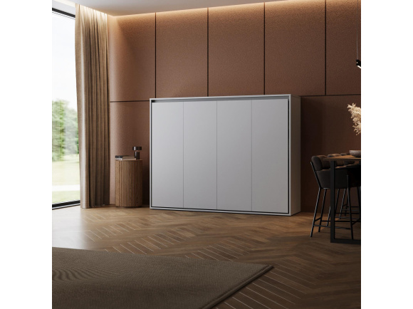 SMARTBett Schrankbett M2 Horizontal 100x200 mit Polsterrahmen