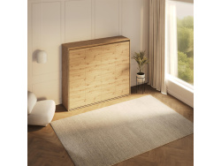 SMARTBett Schrankbett 160x200 Horizontal M2 Tiefe 55cm Wildeiche