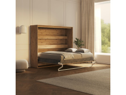 SMARTBett Schrankbett 160x200 Horizontal M2 Tiefe 55cm Wildeiche