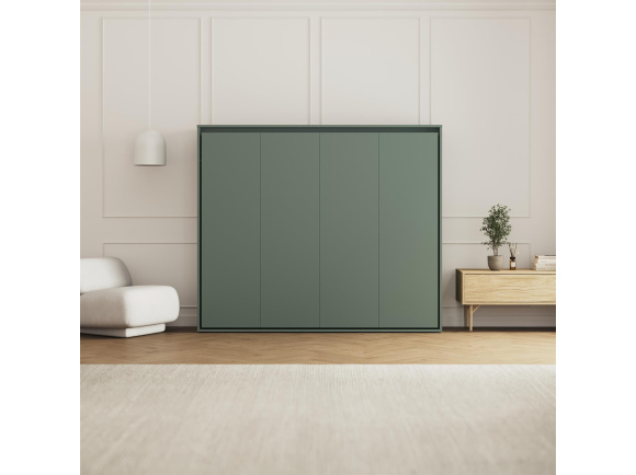 SMARTBett Schrankbett M2 Horizontal 100x200 mit Polsterrahmen