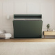 SMARTBett Schrankbett 160x200 Horizontal M2 Tiefe 55cm Stein Grün mit Polsterrahmen inkl. Beleuchtung