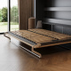 SMARTBett Wall Bed 160x200 Horizontal M2 Depth 55cm Anthracite / Kaiserberg Oak