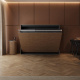 SMARTBett Wall Bed 160x200 Horizontal M2 Depth 55cm Anthracite / Kaiserberg Oak