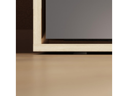 SMARTBett Schrankbett 160x200 Horizontal M2 Tiefe 55cm  Kaiserberg Eiche / Anthrazit ohne Polsterrahmen inkl. Beleuchtung