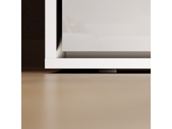 SMARTBett Wall Bed 160x200 Horizontal M2 Depth 55cm White/White  Gloss