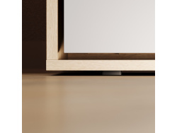 SMARTBett Wall Bed 160x200 Horizontal M2 Depth 55cm  Kaiserberg Oak / Pearl grey without upholstered frame