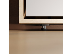 SMARTBett Wall Bed 160x200 Horizontal M2 Depth 55cm  Kaiserberg Oak / Pearl grey without upholstered frame