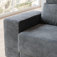 SMARTBett Schrankbett M1 160x200 Vertikal Weiss mit SOFA Anthrazit