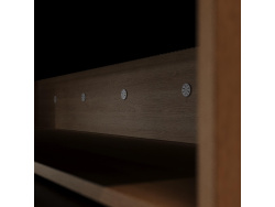 Murphy bed SMARTBett 140x200 Horizontal(M2 55cm depth) Kaiserberg  Oak/Anthracite Waves