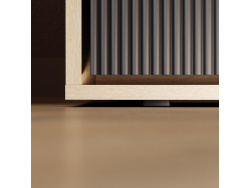 Murphy bed SMARTBett 140x200 Horizontal(M2 55cm depth) Kaiserberg  Oak/Anthracite Waves