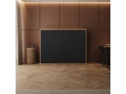 Murphy bed SMARTBett 140x200 Horizontal(M2 55cm depth) Kaiserberg  Oak/Anthracite Waves