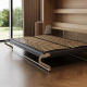 Murphy bed SMARTBett 140x200 Horizontal(M2 55cm depth) Kaiserberg  Oak/Anthracite Waves