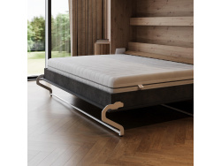 Murphy bed SMARTBett 140x200 Horizontal(M2 55cm depth) Wild oak /Anthracite Waves