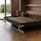 Murphy bed SMARTBett 140x200 Horizontal(M2 55cm depth) Wild oak /Anthracite Waves