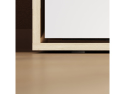 SMARTBett Wall Bed 160x200 Horizontal M2 Depth 55cm  Kaiserberg Oak with Upholstered frame without