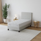 Polsterbett Einzelbett 100x200cm Hellbeige
