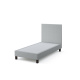 Upholstered bed double bed x100x200cm light beige