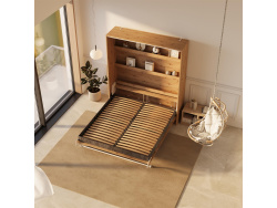 SMARTBett Murphy Bed 160x200 Vertical M3 Depth 55cm Wild Oak
