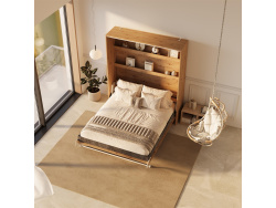 SMARTBett Murphy Bed 160x200 Vertical M3 Depth 55cm Wild Oak