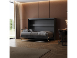 SMARTBett Schrankbett 140x200 Horizontal (M2 55cm Tiefe)...