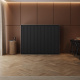 SMARTBett Schrankbett 140x200 Horizontal (M2 55cm Tiefe) Anthrazit / WAVES Anthrazit