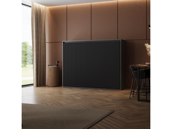 SMARTBett wall bed M2 Horizontal 100x200 with upholstered frame
