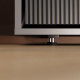 SMARTBett Wall Bed 140x200 Horizontal (M2 55cm Depth) Front WAVES Anthracite without upholstery frame incl. lighting