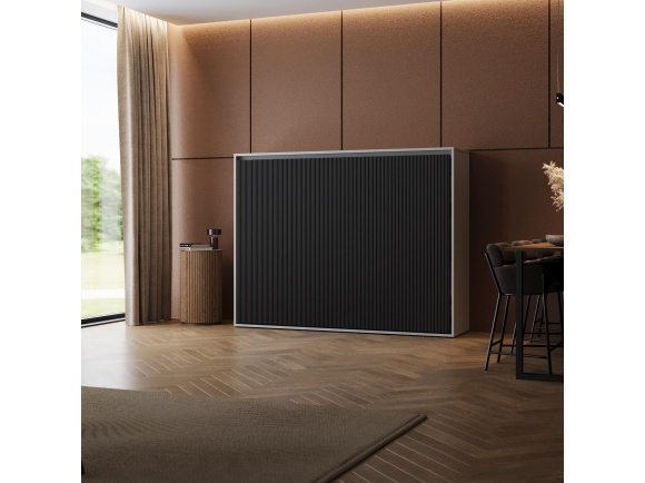 SMARTBett Schrankbett M2 Horizontal 100x200 mit Polsterrahmen
