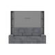 SMARTBett Schrankbett Set mit Sofa M1 140x200 + 2 Standregale inkl.LED