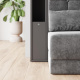 SMARTBett Schrankbett Set mit Sofa M1 140x200 + 2 Standregale inkl.LED Anthrazit
