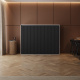Murphy bed SMARTBett  140x200 Horizontal (M2 55cm depth) Pearl Grey / WAVES Anthracite Metal mattress holder incl.Lighting Set