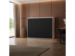 SMARTBett wall bed M2 Horizontal 100x200 with upholstered...