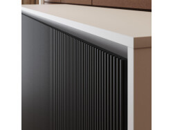 SMARTBett Wall Bed 140x200 Horizontal (M2 55 cm Depth) White/WAVES Anthracite